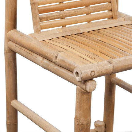 Tabourets De Bar Lot De 2 Bambou