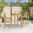 Tabourets De Bar Lot De 2 Bambou