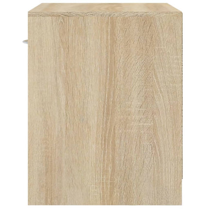 Table De Chevet 2 Pcs Avec Tiroir Couleur De Chêne