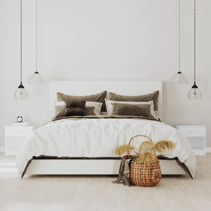 Table De Chevet 2 Pcs Avec Tiroir Couleur De Chêne