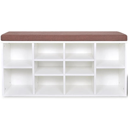 Banc De Rangement À Chaussures 10 Compartiments