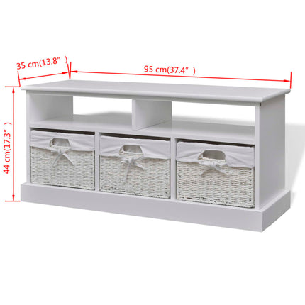 Banc De Stockage Aarau Blanc Blanc