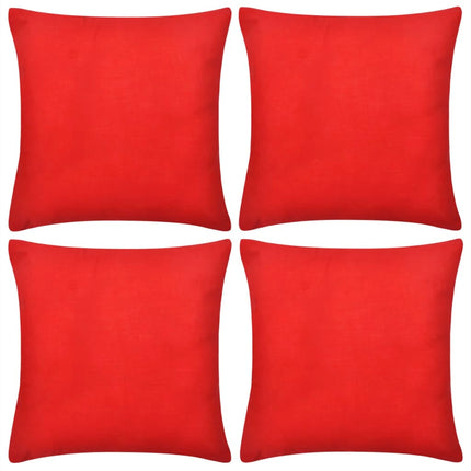 Housses De Coussin Coton 4 Pcs