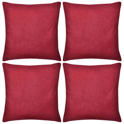 Housses De Coussin Coton 4 Pcs