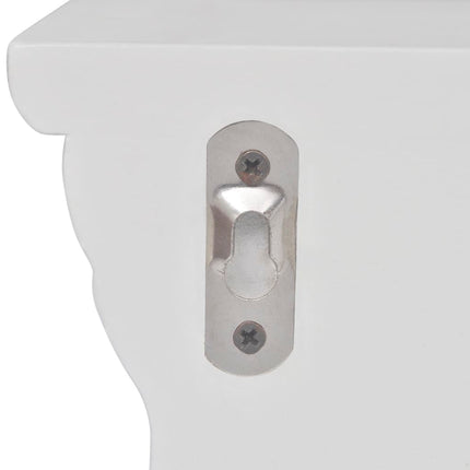 Étagères Murales Aaliyah 2 Pcs Blanc Blanc