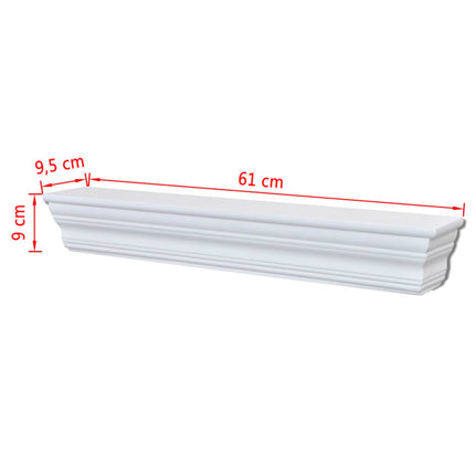 Étagères Murales Aaliyah 2 Pcs Blanc Blanc