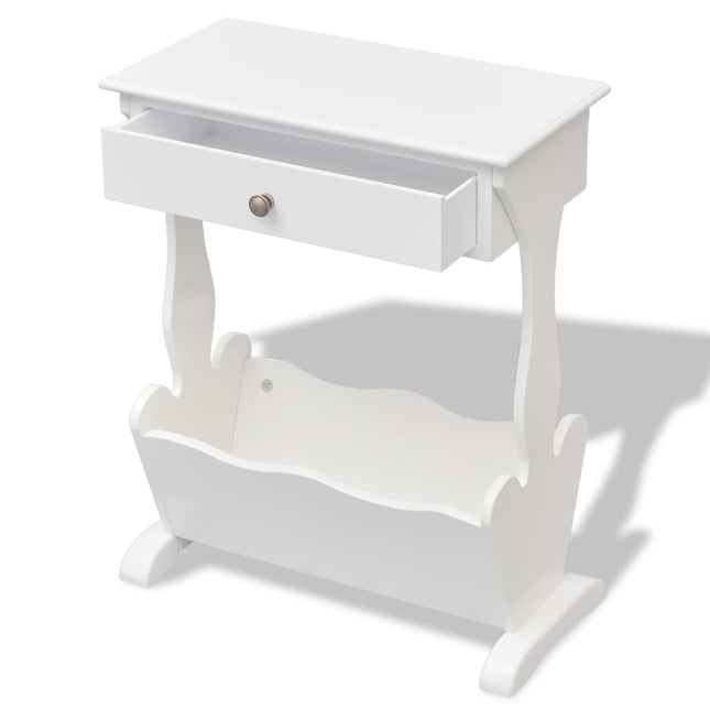 Porte-Revues Melrose Blanc Blanc