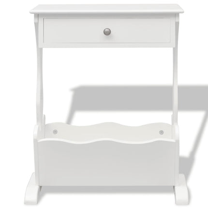 Porte-Revues Melrose Blanc Blanc