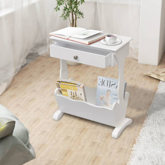 Porte-Revues Melrose Blanc Blanc