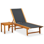 Noir / Chaise longue   table / 1