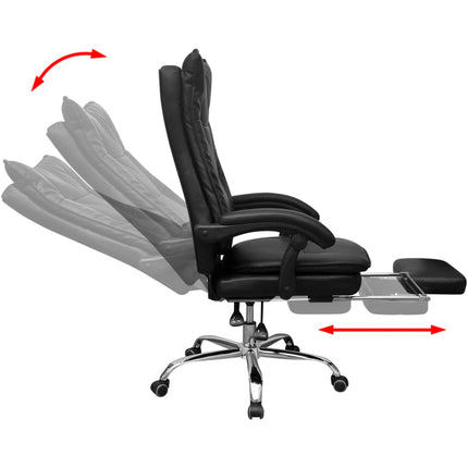 Chaise De Bureau Inclinable Avec Repose-Pieds
