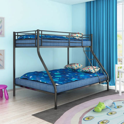Cadre De Lit Superposé D'enfants Métal 140X200/90X200 Cm