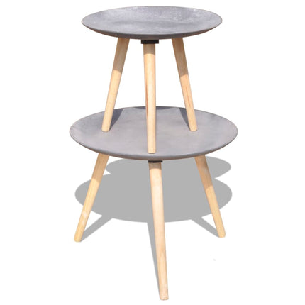 Ensemble De Table D'appoint/Table Basse 2 Pcs 55 Cm Et 44 Cm