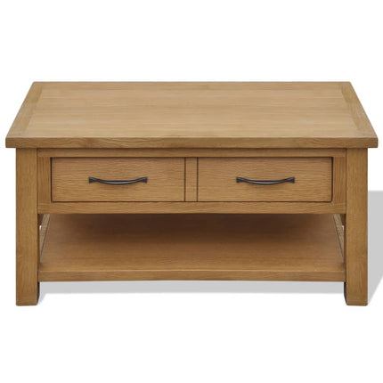 Table Basse 88X53X45 Cm Bois De Chêne Massif