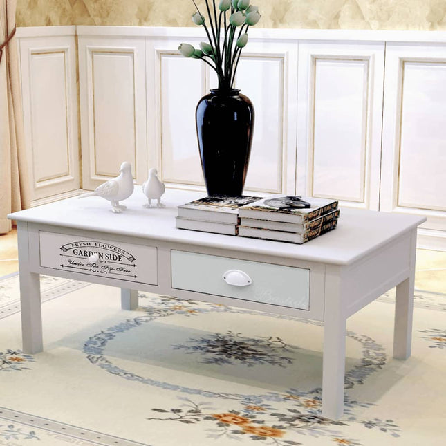 Table Basse En Style Français Bois