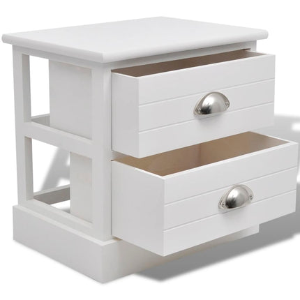 Table De Chevet Blanc