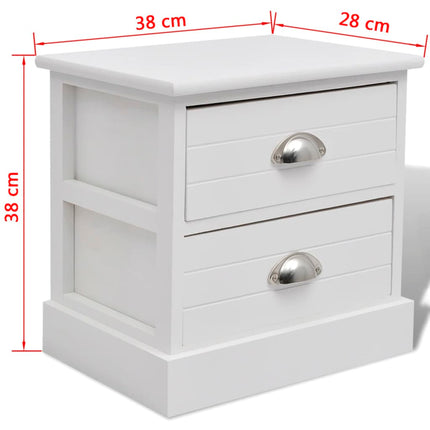 Table De Chevet Blanc