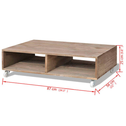 Table Basse Bois Massif Marron