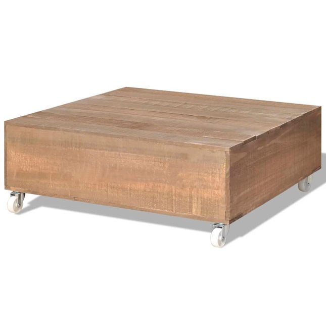 Table Basse Bois Massif Marron