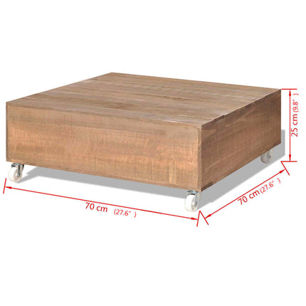 Table Basse Bois Massif Marron
