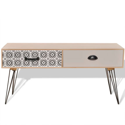 Table D'appoint Pour Téléviseur 100X40X35 Cm Marron