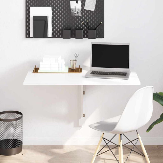 Table Murale Rabattable En Chêne 100X60 Cm