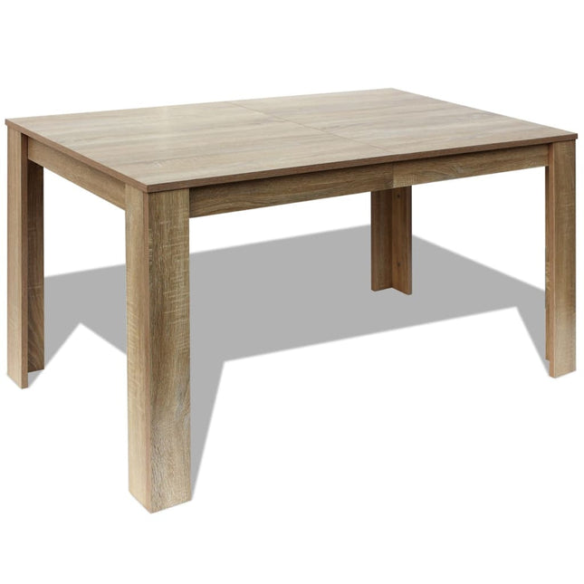 Table À Manger 140X80X75 Cm Chêne