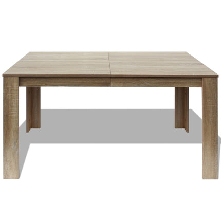 Table À Manger 140X80X75 Cm Chêne