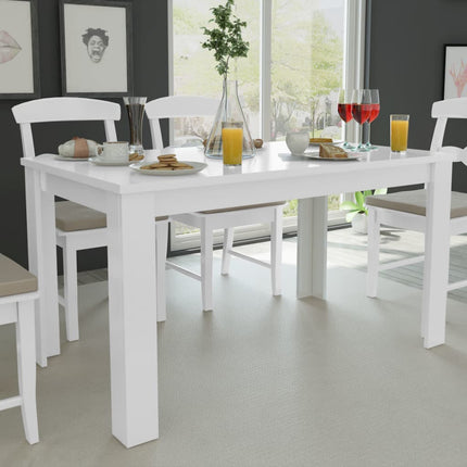 Table À Manger 140X80X75 Cm Chêne