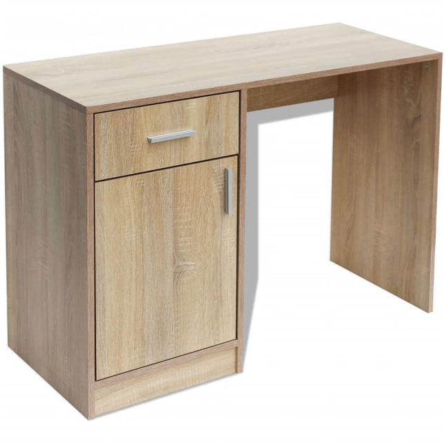 Bureau Avec Tiroir Et Placard 100X40X73 Cm