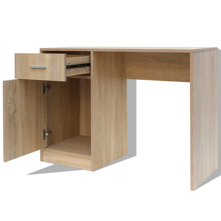 Bureau Avec Tiroir Et Placard 100X40X73 Cm