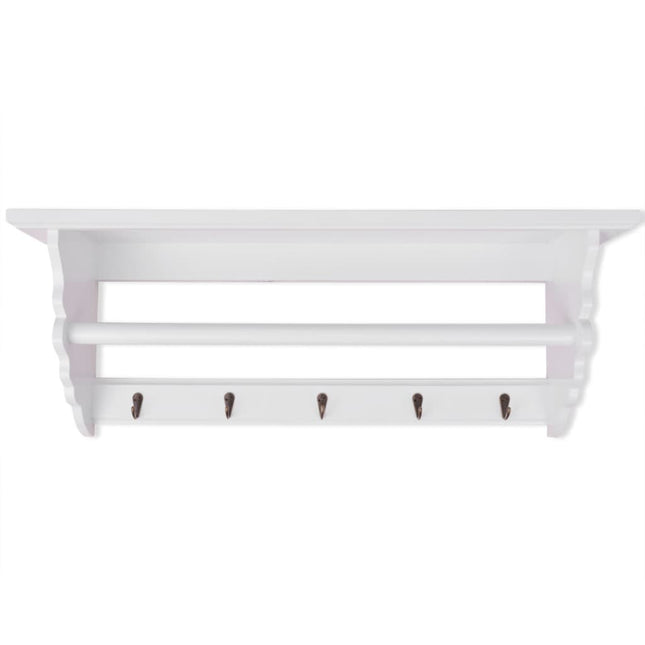 Porte-Manteau Pfdm Blanc Style Baroque