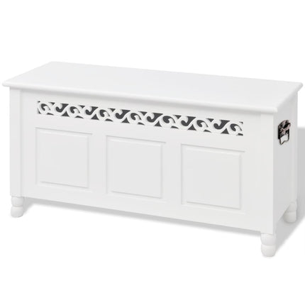 Banc De Rangement En Style Baroque Pfdm Blanc