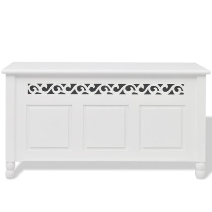 Banc De Rangement En Style Baroque Pfdm Blanc