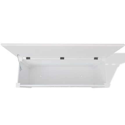 Banc De Rangement En Style Baroque Pfdm Blanc