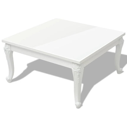 Table Basse Blanc Brillant