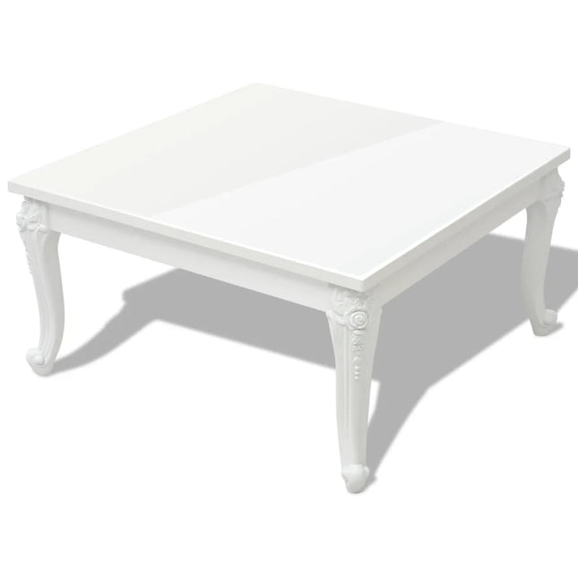 Table Basse Blanc Brillant