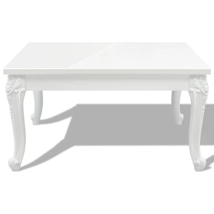 Table Basse Blanc Brillant