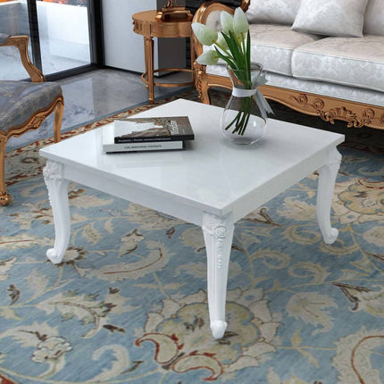Table Basse Blanc Brillant