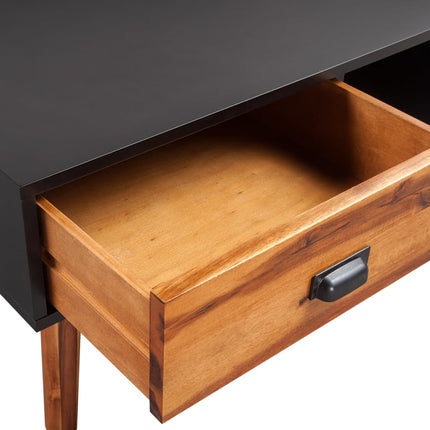 Table Basse Bois D'acacia Massif 90X50X40 Cm
