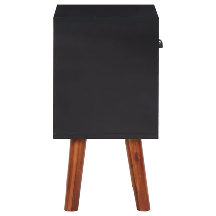Bois D'acacia Massif Table De Chevet 40X30X57 Cm