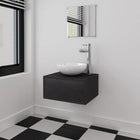 Meuble De Salle De Bain 4 Pcs Avec Lavabo Et Robinet