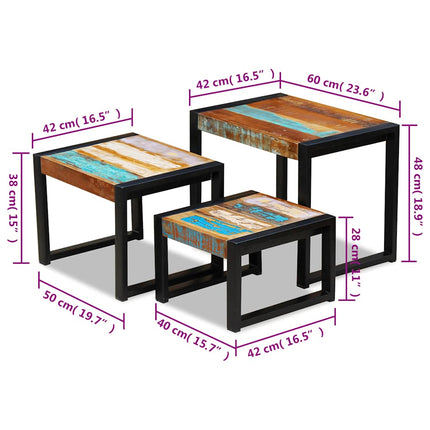 Tables Gigognes 3 Pcs