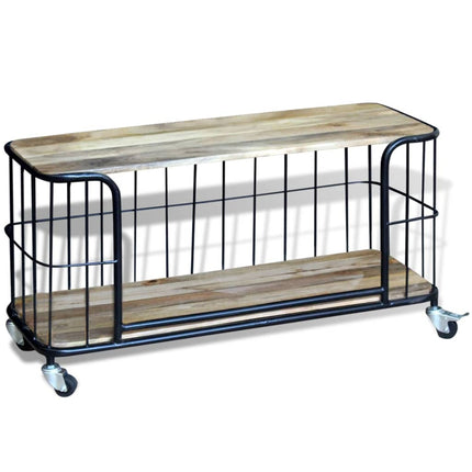 Meuble Tv 100X40X45 Cm Bois De Manguier Massif
