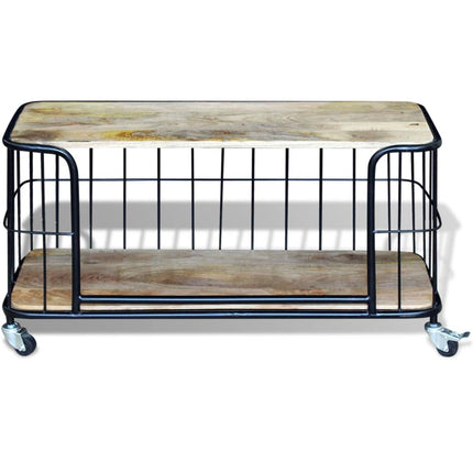 Meuble Tv 100X40X45 Cm Bois De Manguier Massif