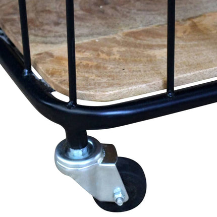 Table Basse Bois De Manguier Massif 100X50X35 Cm