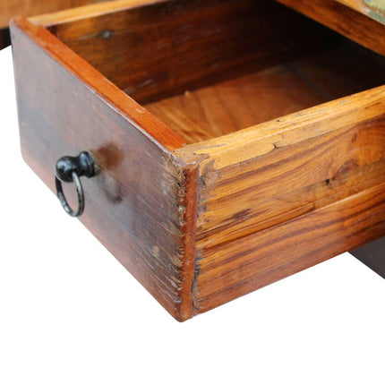 Table Basse À Tiroirs Bois De Récupération 90X45X35 Cm