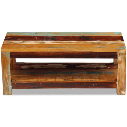 Table Basse Bois De Récupération Massif 90X45X35 Cm