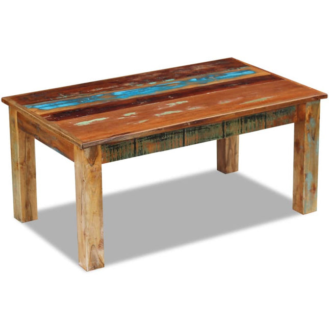 Table Basse Bois De Récupération Massif 100X60X45 Cm