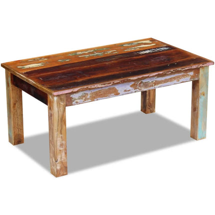 Table Basse Bois De Récupération Massif 100X60X45 Cm